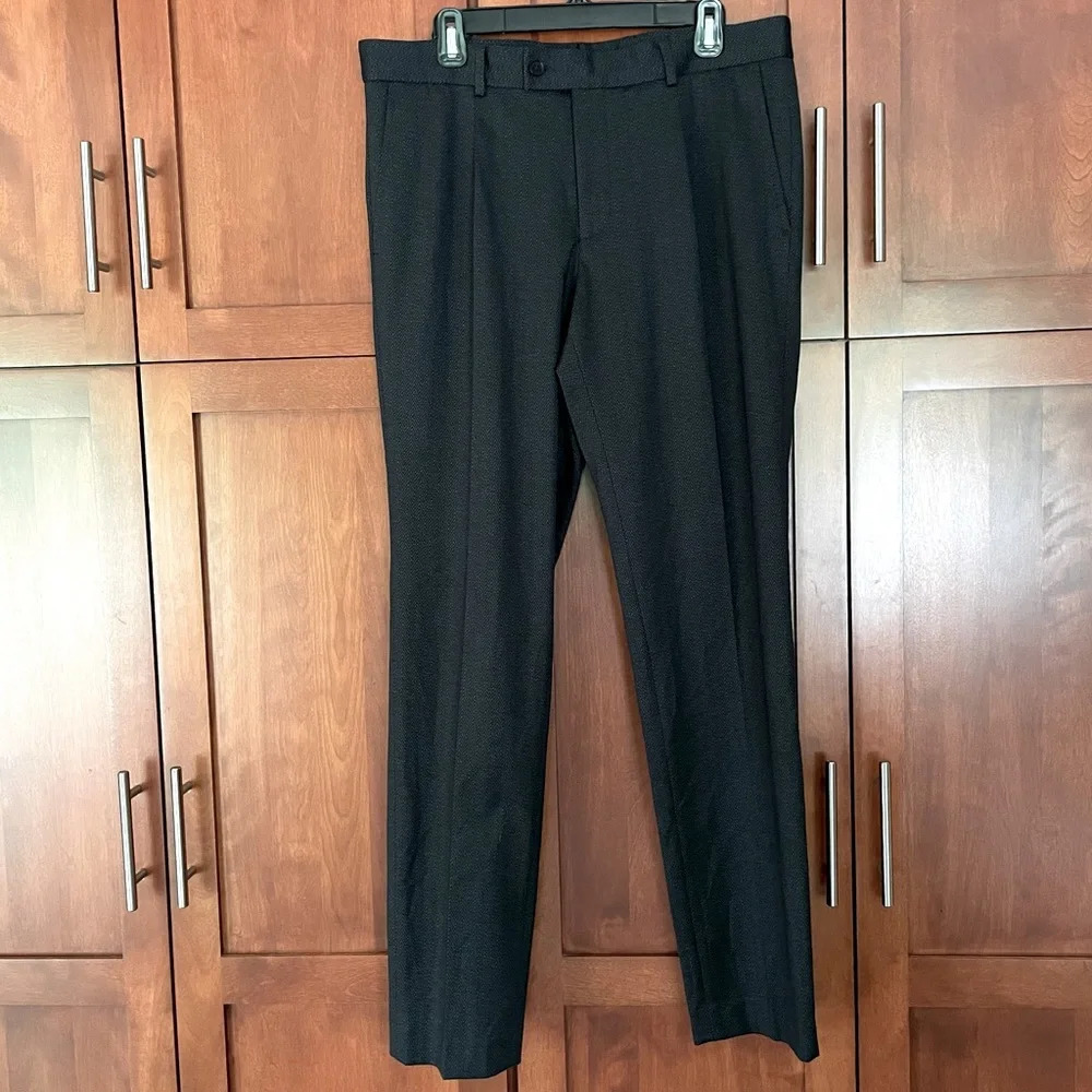 The Savile Row Company Dress Pants Herringbone Print Size 34 X 32 NEW
